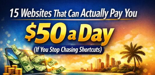 15 Websites That Can Actually Pay You $50 a Day (If You Stop Chasing Shortcuts)