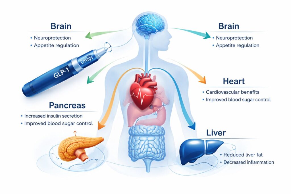 How GLP-1 drugs impact multiple organs beyond weight loss