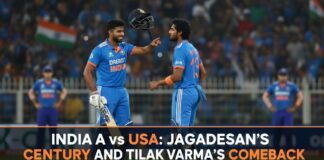 India A vs USA: Jagadeesan’s Blazing Century and Tilak Varma’s Comeback Steal the Show – T20 World Cup 2026 India A vs USA scorecard: Jagadeesan century and Tilak Varma comeback