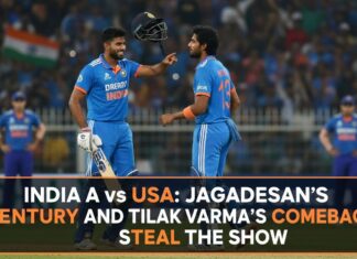 India A vs USA: Jagadeesan’s Blazing Century and Tilak Varma’s Comeback Steal the Show – T20 World Cup 2026 India A vs USA scorecard: Jagadeesan century and Tilak Varma comeback
