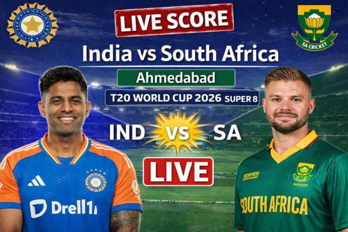 india-vs-south-africa-live-score India vs South Africa Live Score — Super 8 thriller at Narendra Modi Stadium, T20 World Cup 2026.