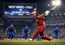 West Indies vs Italy T20 World Cup 2026: Live Score, Highlights & Key Moments from Kolkata Clash West Indies vs Italy T20 World Cup 2026: Shai Hope anchors the innings as Italy strike in the middle overs.